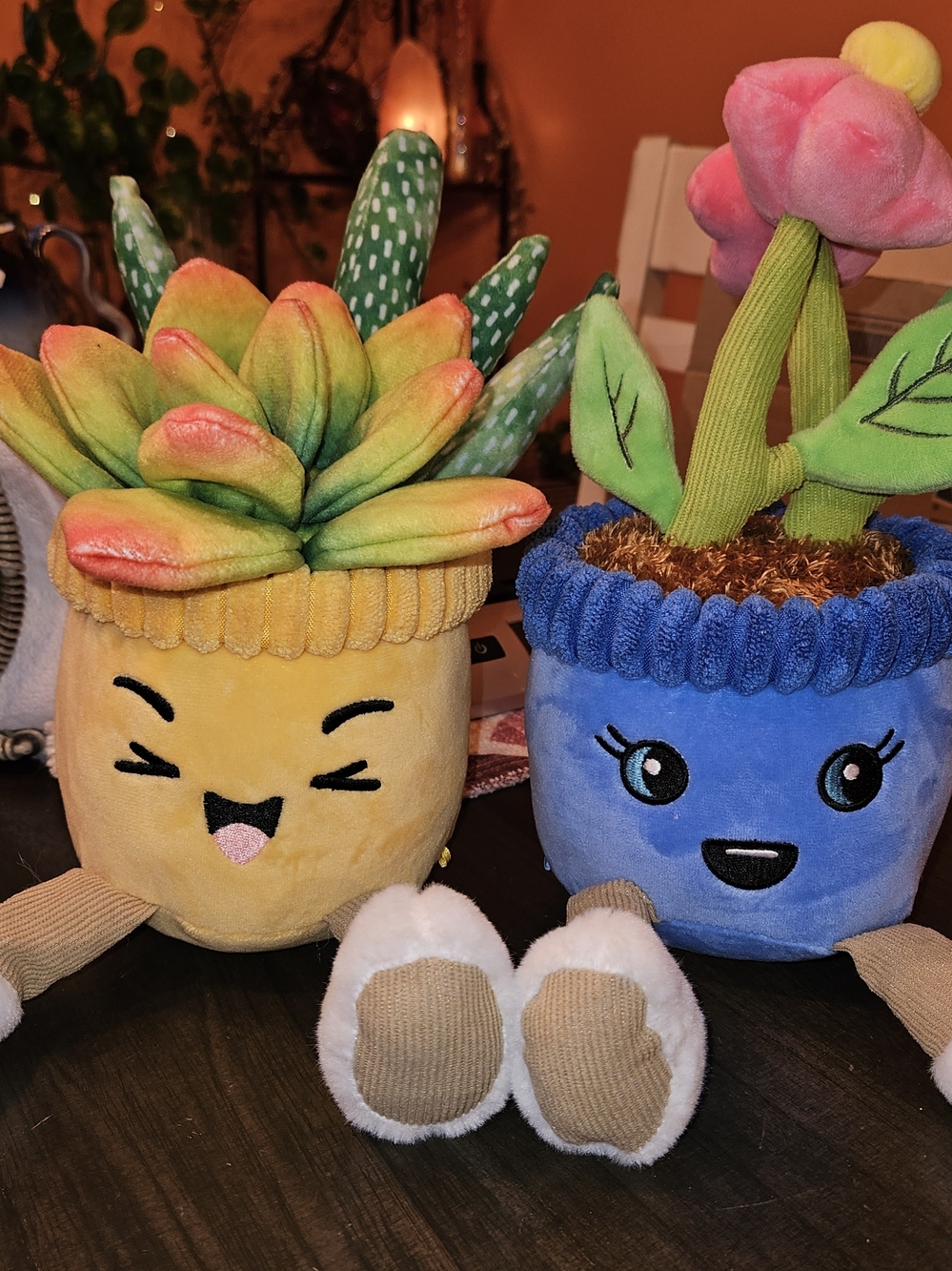 Set of 2 Member's Mark Happy Potted Plants Plush